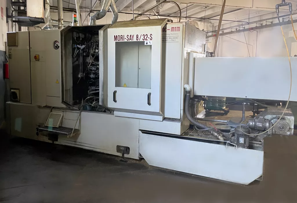 Suchen Sie gebrauchte Mehrspindeldrehmaschinen? Finden Sie die Mori Say 8 32 S, die perfekte gebrauchte Axis-Drehmaschine.